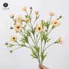 Ventas Directas de Fábrica Rocío Hidratante Flor de Loto Peonía Tacto de Mano Flor Artificial Flor de Simulación Arreglo Floral Decoración de Arte Floral para el Hogar Flores para Bodas