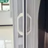 Fabricantes Transfronterizos Personalizan Puertas Plegables de UPVC, Puertas de Gas para Cocinas Abiertas, Puertas Temporales Sencillas con Rieles Colgantes