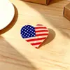 Pinza para el Cabello con Bandera Americana Transfronteriza, Pasador con Forma de Corazón y Estrella para el Día de la Independencia, Pinza de Tiburón para Recogido en la Parte Trasera de la Cabeza, Accesorio para el Cabello Festivo