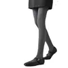 Leggings cinza femininas para uso externo, meia-calça fina para primavera e outono, leggings de compressão para emagrecer, calças térmicas de inverno grossas com forro de fleece