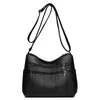 Bolso de Hombro de Cuero Suave para Mujer, Bolso Sencillo de Gran Capacidad para Debajo del Brazo, Bolso de Hombro Cruzado para Viaje, Bolso de Mano Multifuncional
