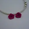 Lote pequeño al por mayor 2 cm flor de cinta hecha a mano flor de rosa