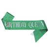 Moda Europea y Americana Fiesta de Cumpleaños Cinta de Tela con Brillo Reina de Cumpleaños Cumpleañera Correa de Hombro Cinturón de Etiqueta