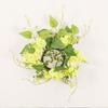 Hongyu Cross-border Hot Sale Nova Flor Artificial Decorativa Castiçal Guirlanda Conjunto de Mesa Casamento Flor Falsa Atmosfera Vela Decorativa