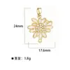 Chapado en Oro Cobre 2026 Nuevo Estilo Accesorios DIY Moda Forma de Corazón Versátil Colgante Pavimentado Micro Joyería de Temperamento Accesorios Venta al por Mayor