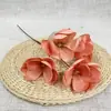 Grande Promoção Processamento Cor de Café Salão de Casamento Materiais Florais Arranjo Floral de Teto