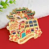 Imán de Nevera Metálico Cintura Delgada de Guangzhou Estilo Chino Atracciones Turísticas de Guangzhou Museo Souvenirs Culturales y Creativos Personalizable