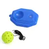 Entrenador de pelota de un solo pico transfronterizo, pelota de PE de 40 agujeros de alta elasticidad con agujero, base para práctica de Pickleball para principiantes