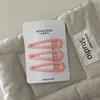 Conjunto de 3 peças~ Presilhas laterais revestidas de borracha na cor creme, presilhas BB, presilhas para franja, presilhas de cabelo para fios soltos, doces acessórios de cabelo