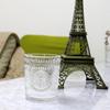 Copo de Vidro Dourado com Relevo de Girassol Retro Nórdico para Casa, Brandy, Suco, Leite, Presente de Café da Manhã, Copo de Água Venda por Atacado