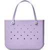 Bolso de playa con agujeros de EVA de color sólido, de moda europea y americana, para piscina, bolso de playa expandible, se puede guardar y llevar en el bolso.