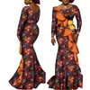 1 Peça Dropshipping Tecido de Cera Étnico Africano Estampado Saia Longa Algodão Dupla Face Vestido Ankara