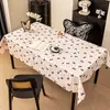 Mantel Impermeable y a Prueba de Aceite 2026 Nuevo Modelo Lujo Ligero Tacto de Alta Gama Sin Lavado Resistente al Calor Mantel para Mesa de Café Mantel Espesado de Algodón y Lino