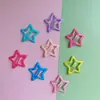 Grampo de cabelo infantil para meninas, fofo, cartão de bebê, para cabelo quebrado, clipe BB, grampo de estrela, acessório de cabeça de estrela de cinco pontas de verão para meninas