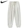 Pantalones de Hielo de Seda Nuevos de Verano 2024 para Hombre Finos Modernos de Pierna Ancha Pantalones Deportivos para Pareja Más Fáciles de Combinar Pantalones Casuales de Pierna Recta
