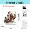 Novo Presente de Natal 2D Decoração de Casa Carrossel Giratório Suporte Acrílico de Natal Decoração Transfronteiriça