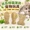 Juguete masticable de hierba gatera y lufa para gatos, autoentretenimiento, alivio del aburrimiento, duradero, consume energía, en stock, listo para enviar