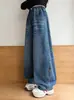 Pantalones casuales de pierna recta para niñas, para primavera y otoño, pantalones largos holgados para niños mayores, jeans de estudiante