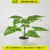 Planta Artificial Flor em Vaso Verde Calha para Flores Caixa de Flores Decoração Folhas Falsas Pequeno Ramo de 9 Dentes Pequeno Ramo de 11 Dentes Parede de Plantas Flores Artificiais