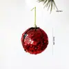 Bolas de Espuma con Lentejuelas de 8 cm, Bolas Navideñas de Colores, Decoraciones Navideñas, Adornos de Bolas con Lentejuelas, Artículos Más Vendidos en Comercio Electrónico Transfronterizo