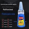 Cola 401 Versão Coreana para Reparo de Sapatos Macios, Arte de Unhas, Metal, Plástico, Joias, Baixo Clareamento, Multifuncional