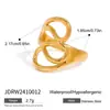 Anillo Jieding de Acero de Titanio y Circonita Europeo y Americano Joyería de Nicho de Alta Gama Anillo Femenino Antidesvanecimiento Joyería de Acero Inoxidable Transfronterizo