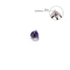 Piercing Labial de Liga de Titânio G23, Brinco, Piercing com Zircônia Bola de Três Garras Opala, Piercing de Hélice, Piercing de Sobrancelha, Piercing de Língua, Joia para Orelha