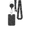 Suministro Directo Transfronterizo Portapase de Insignia Retráctil de Fácil Extracción con Portatarjeta de Identificación de Doble Cara con Recubrimiento UV, Cordón para Insignia de Trabajo, Clip para Insignia Médica