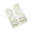 Accesorios para Mujer de los Años 1920 Spandex Satén Flocado Guantes de Charol Accesorios de Disfraz para Fiesta de Baile Transfronteriza en Stock