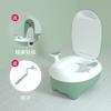 Cojín de asiento de inodoro portátil para bebés y niños, asiento de inodoro urinario orinal para niños con respaldo, asiento de inodoro de banco pequeño