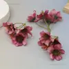 Flores artificiales estilo pastoral europeo para decoración de comedor, arreglo de mesa de centro para sala de estar del hogar, arreglos florales de boda y flores artificiales