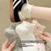 Calcetines de Encaje para Mujer, Caña Corta, Estilo Delgado de Verano, Estilo Ins, Malla Transpirable, Borde Festoneado, Calcetines Cortos con Flores Pequeñas
