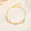 Pulsera de Calabaza Fulu Transfronteriza para Mujer, Lujo Ligero, Estilo de Gama Alta, Elegante Joyería de Nácar, Nuevo Estilo Chino Popular, Accesorio de Mano de Moda