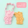 Molde para Galletas de Dibujos Animados Oso Arcoíris Simulación de Tiempo en Familia Herramienta Creativa DIY para Hornear Galletas