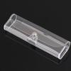 Caja de gafas de cuero suave transparente caja de gafas para presbicia PVC simple venta al por mayor en stock caja de almacenamiento portátil caja de espejo producción de puesto