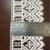 Renda Bordada Vazada 7cm de Largura Acessórios de Bordado DIY Poliéster Seda Renda Solúvel em Água Nova Etiqueta de Presente
