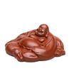 Yixing Arena Púrpura Mascota de Té Adornos de Buda Dahongpao Maitreya Buda Escultura Tathagata Accesorios para Juego de Té Creativo Venta al por Mayor