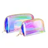 Bolso de Mano Clutch de Maquillaje Symphony Laser TPU, Bolsa de Almacenamiento Cosmético Colorida, Bolsa Transparente, Diseño de Nicho, Ligero e Impermeable
