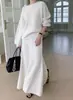 Suéter de punto de dos piezas estilo perezoso de alta calidad, chic coreano, francés