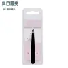 Pinza para cejas de acero inoxidable 1.2 de grosor boca oblicua pinza para cejas herramienta para cejas de acero inoxidable 96 pinza para cejas pinzas para cejas al por mayor