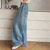 Calças Jeans para Meninas do Ensino Fundamental Primavera 2026 Novo Estilo Calças Largas Infantis para Meninas Calças Super Estilosas Estilo Coreano para Primavera