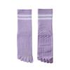 Calcetines de Yoga Antideslizantes Profesionales de Cinco Dedos para Mujer Deportes Fitness Cuerda para Saltar Presión Tubo Medio Calcetines de Pilates Al Por Mayor