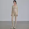 Ropa de Yoga para Mujer 2026 Nuevo Estilo Tops de Manga Larga para Yoga Ropa Deportiva para Fitness y Entrenamiento Traje Transpirable Profesional para Pilates