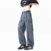 Anyang 2026 Outono Nova Marca Tendência Confortável Respirável Caminhada ao Ar Livre Casual Stretch Algodão Lavado Calças de Trabalho