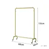 Perchero Engrosado de Pie para Tienda de Ropa Perchero Colgador de Ropa Barra Horizontal para Interiores y Exteriores Secador de Ropa Fresco Simple con Ruedas