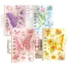 A7 Mariposa Soñadora Hojas Sueltas Portátil Desmontable Mini Cuaderno Bloc de Notas de Bolsillo Ins Lindo