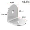 Soporte de ángulo de acero inoxidable clip de fijación de ángulo recto de 90 grados para mesas, sillas, estanterías, gabinetes, soporte de estante de hierro triangular tipo TL