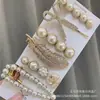 Nuevo Juego de Pasadores de Perlas con Pedrería, Pinza Lateral para el Cabello de Estilo Fresco, Accesorio de Peinado de Moda para Mujer, Pasador para Cabello Suelto