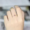 Anillo de Cadena Arcoíris Noche Estrellada Brillante Regalo para Niña Doce Piedras de Nacimiento Piedra del Mes Topacio Simple Nicho TK