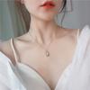 Collar de Flor de Tulipán 2021 para Mujer Colgante de Diamante Ojo de Gato para Mujer Cadena Clavicular Personalizada para Mujer Diseño que no se Desvanece